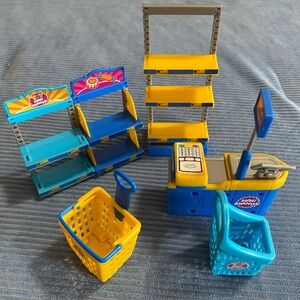 2.) Zuru Mini Brands accessories with two baskets
